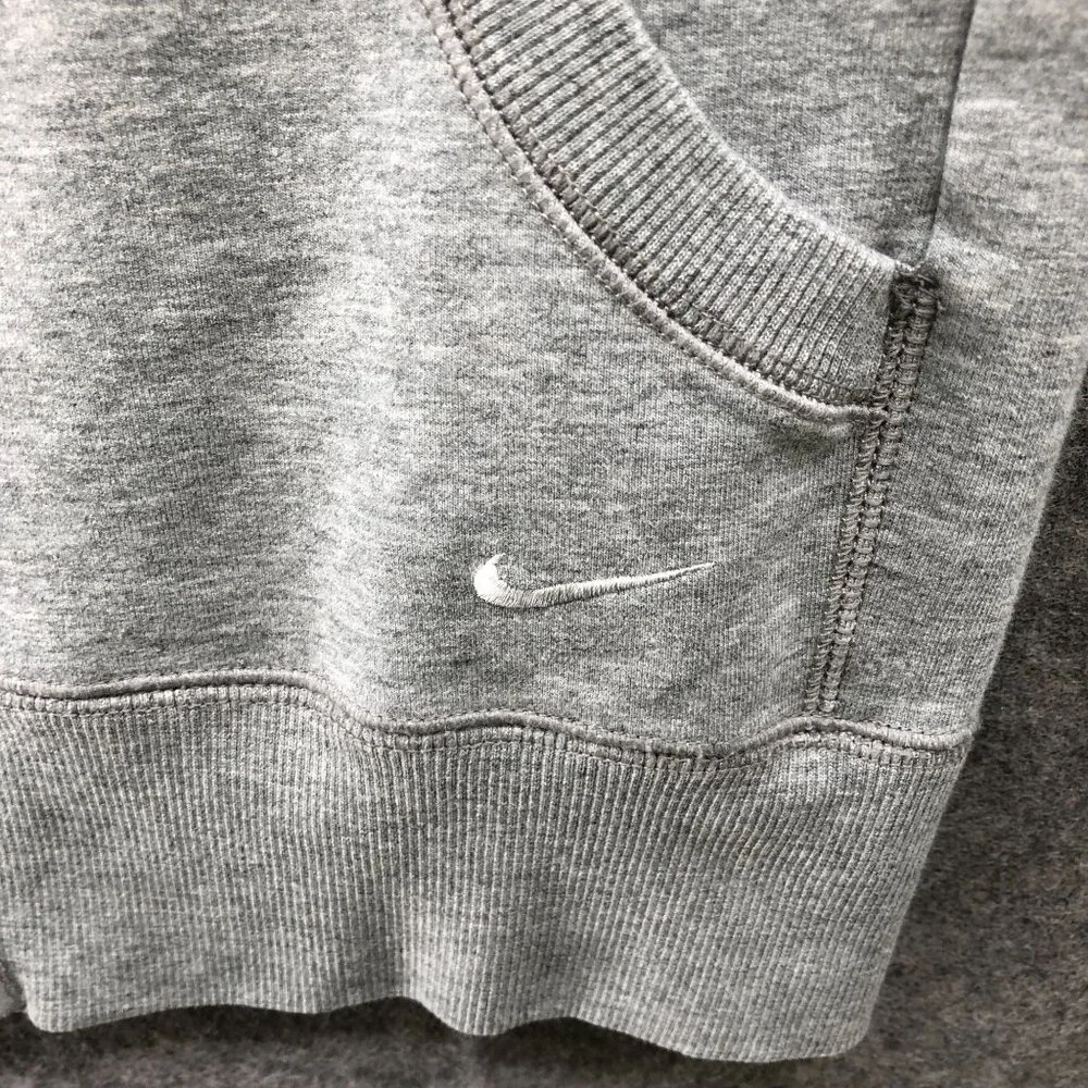 Nike Sports Hoody Youth Girls M 8-10 Gray Full‎ Zip Stretch Athletic Knit